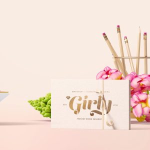 Three Girly Branding Mockups